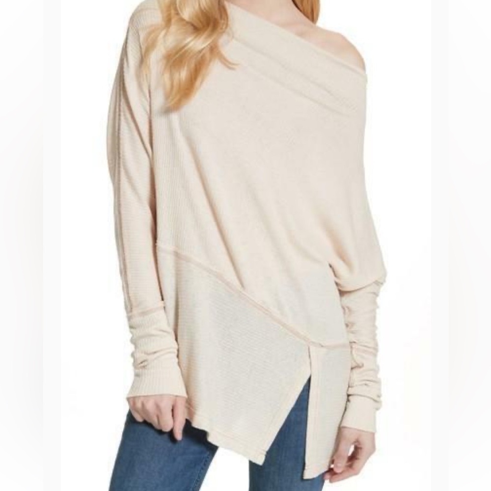 FREE PEOPLE LONG SLEEVE TUNIC TOP - SIZE XS